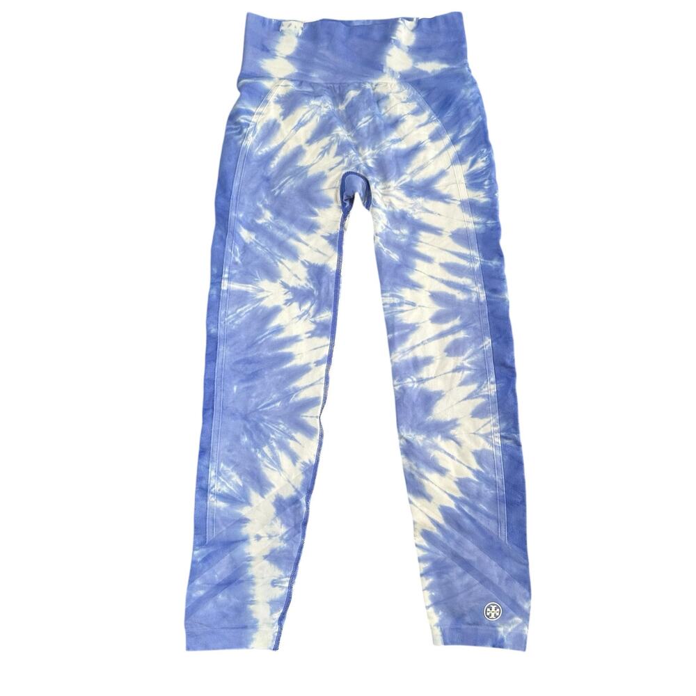 Tory Sport Women's‎ High Rise Tie-Dye Seamless Cropped Leggings Size M
